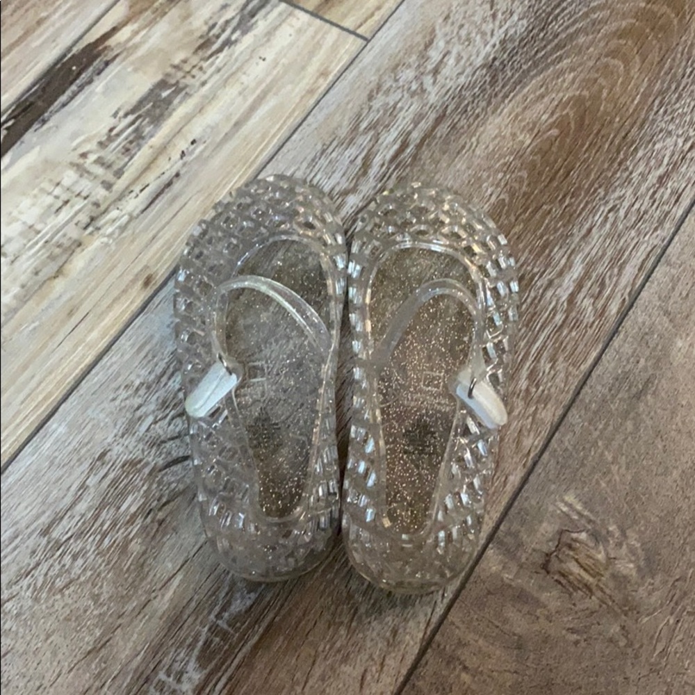 Girls Jelly Style Clear Shoe Sandals Size 11 - Picture 1 of 4
